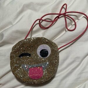 Children’s emoji sequin purse